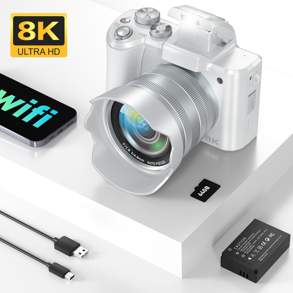 Photography Nature Images - 8K Digital Camera for Photography, Front