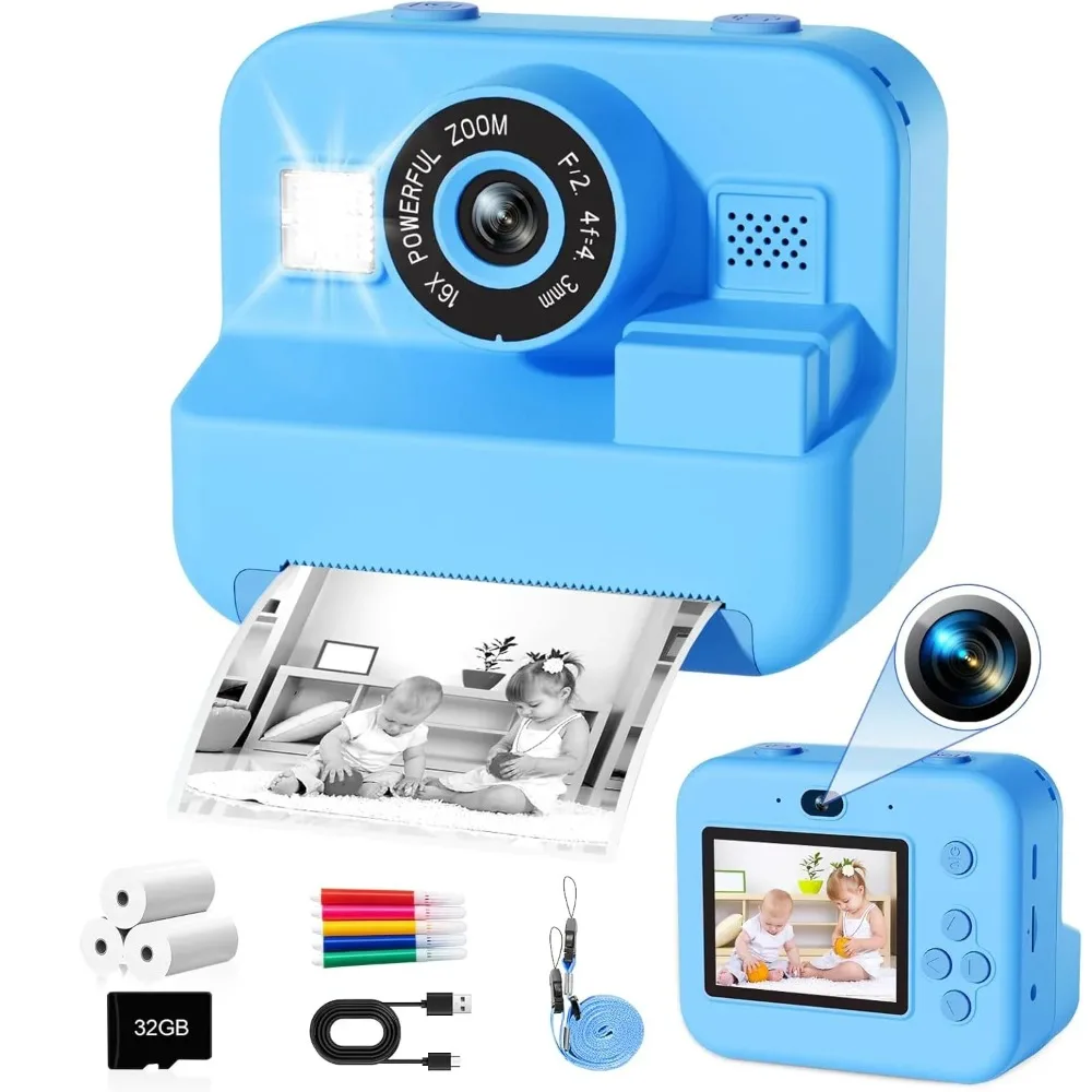 Photography Nature Images - Kids Camera Instant Print 32G Card