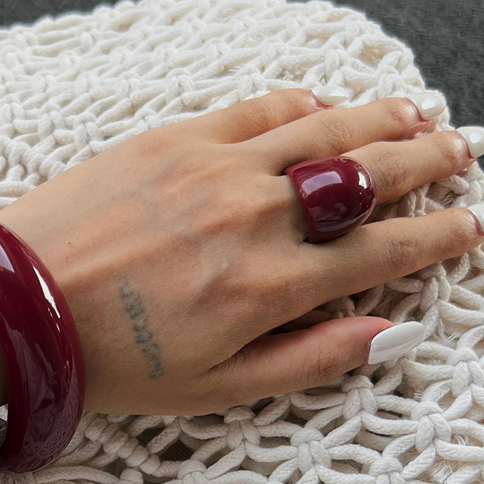 Irregular Resin Ring for Women - đánh giá và giá Photography Design