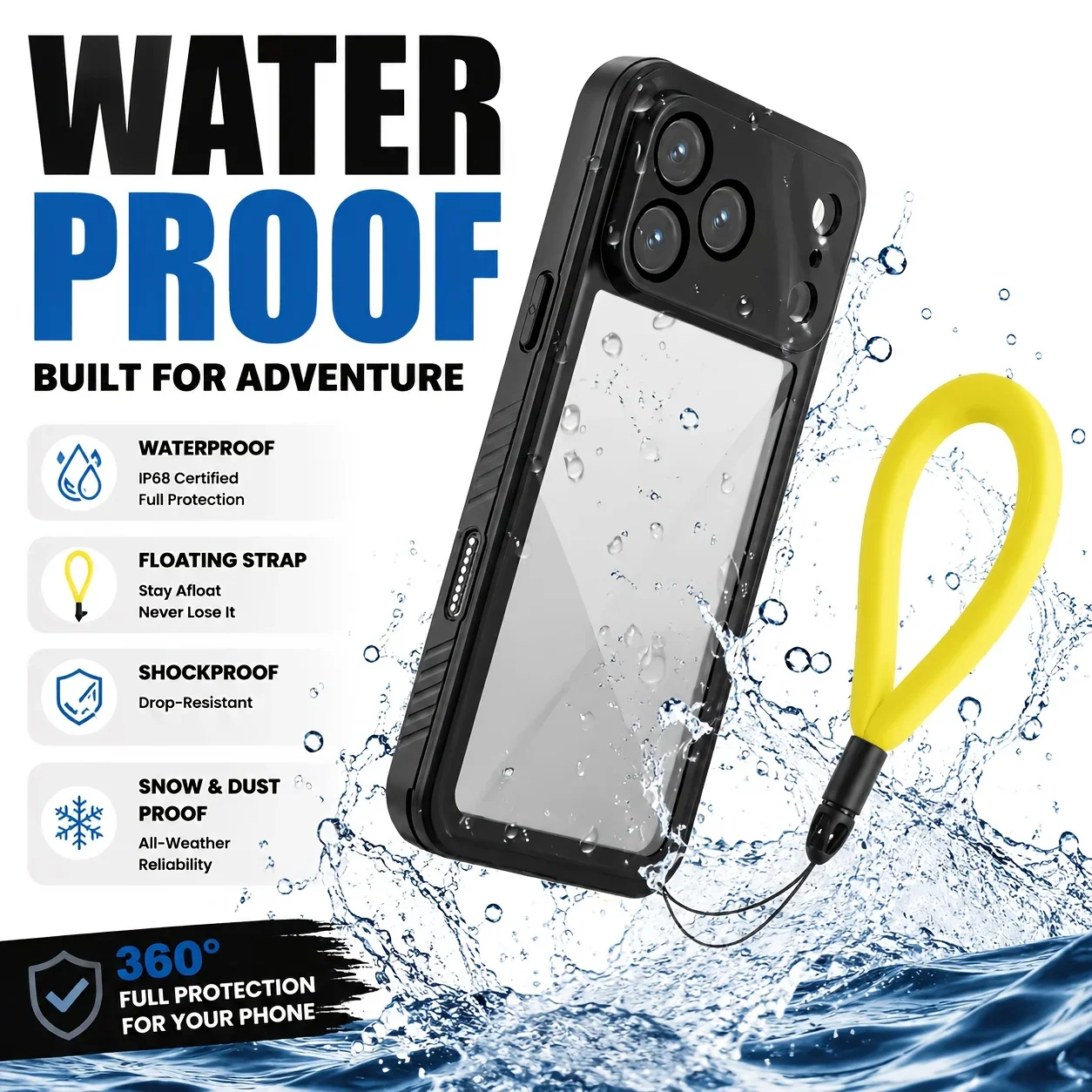 360° Sealed IP68 Waterproof Ca - đánh giá và giá Photography With Iphone 15