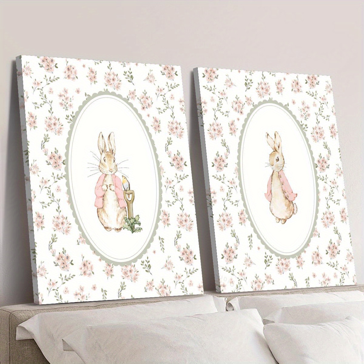 2pcs Retro Easter Rabbit Canva - đánh giá và giá Photography Design
