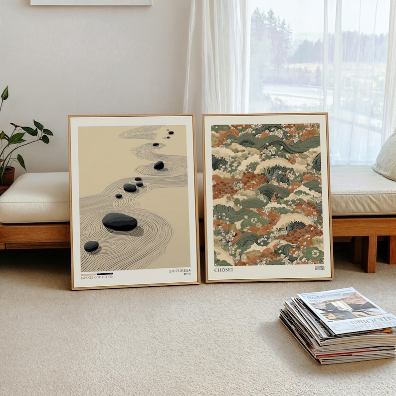 2pcs Japandi Zen Canvas Wall A - đánh giá và giá Photography Design