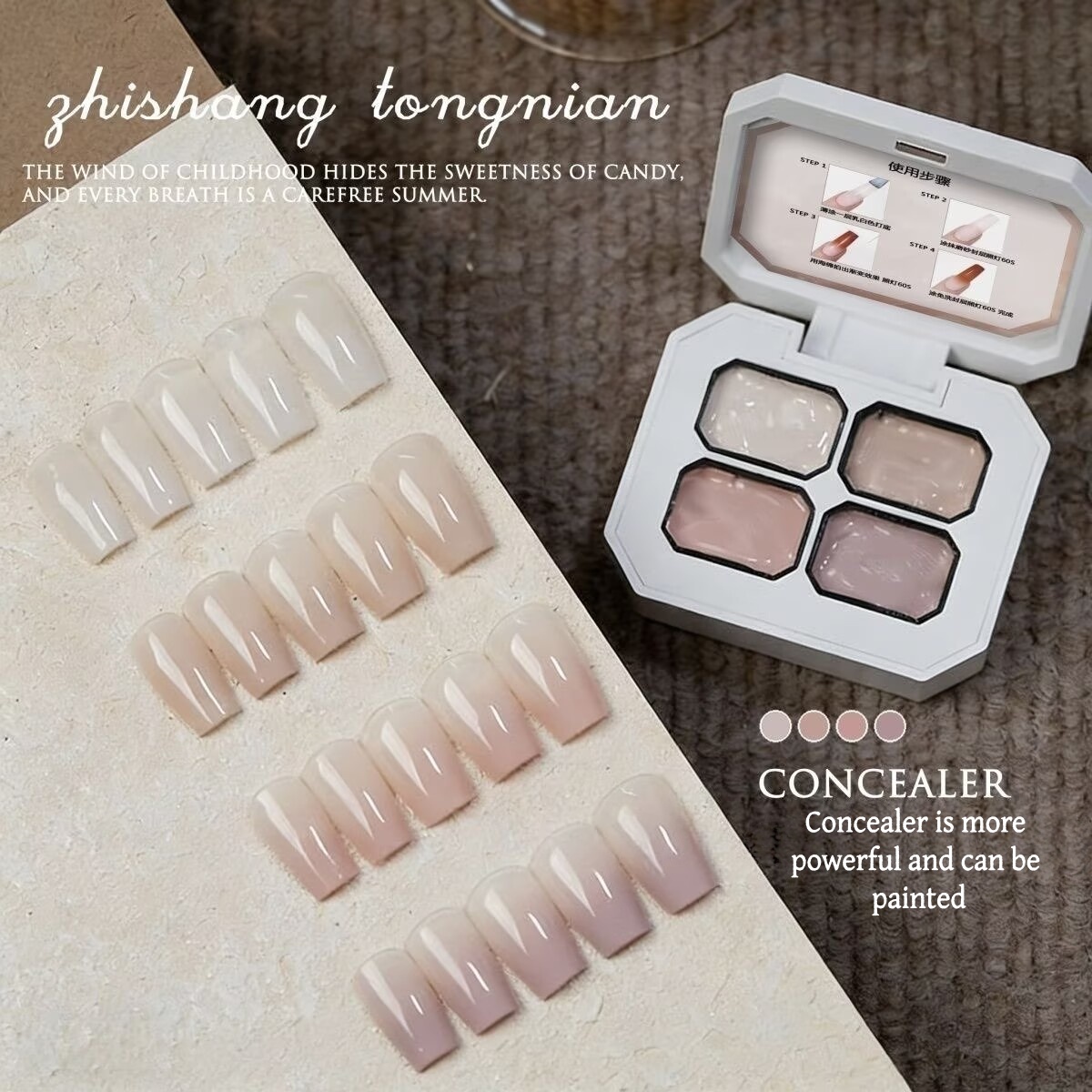 4 Colors Gradient pink ，nude P - đánh giá và giá Photography Design